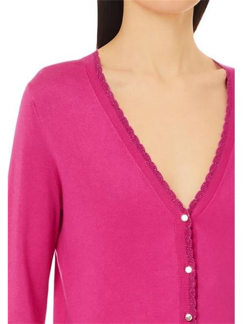 cardigan donna magenta LIU JO | WF4082MS49I/X0626